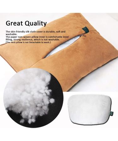 KWAKs Maybach Design S-Class Headrest & Waist Pillow Set - Super Soft Auto Cushions with Lordosis Support Black Suede Cover & PP Cotton Filling - Buy Online on GoSupps.com
