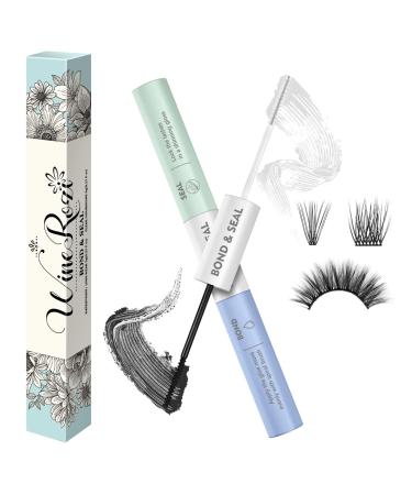 Lash Bond &Seal Lash Clusters Glue Black Bond & White Seal Gentle Formula Latex-Free Eyelash Glue by WineRozi bond&seal bond&seal