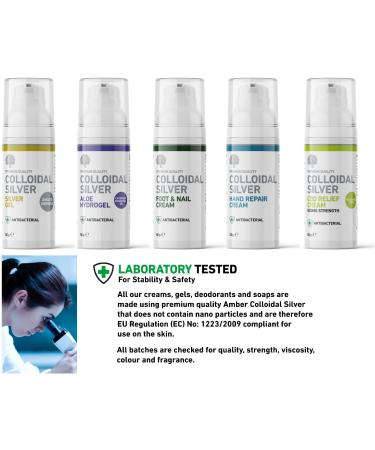 Antibacterial Colloidal Silver Foot & Nail Cream - 50g | All Natural Formula - Buy Online on GoSupps.com