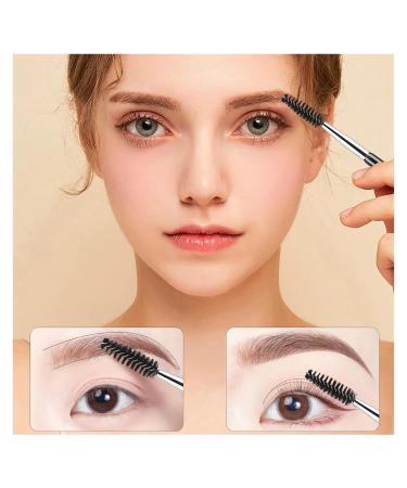 Dual Ended Eyebrow Brush & Eyelash Comb - 2 in 1 Spoolie Makeup Tool (Black Silver) - Perfect for Flawless Brows & Lashes - Buy Online on GoSupps.com