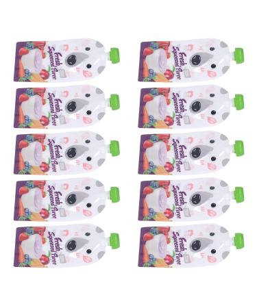 Reusable Baby Food Bags - 10 Pack 200ml Storage for Toddlers & Children | Lockable Puree Pouches - Buy Online on GoSupps.com