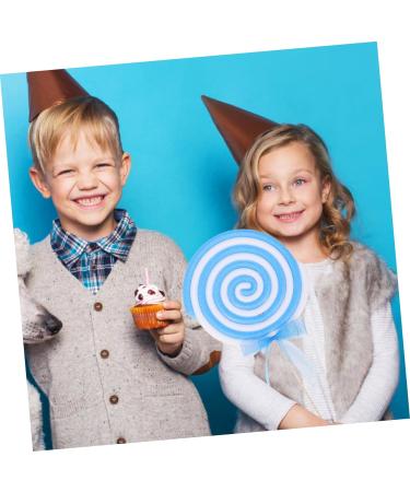 Ciieeo 10 Pcs Lollipop Photo Clothing Kidcore Clothes Wedding Decor Large Lollipop Models Princess Decor Scene Adornment Simulation Lollipop Model Simulation Food Decor Kids Toy Sky-bluex5pcs 66x31cmx5pcs - Buy Online on GoSupps.com