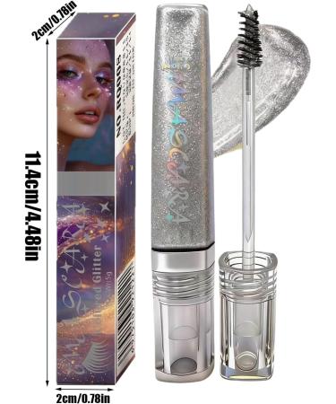  Keyubria Glitter Mascara 5g Anti-Smear Balm - Waterproof Volumizing Mascara For Sensitive Eyes Evening Date Wedding Concert Show Gift - Buy Online on GoSupps.com