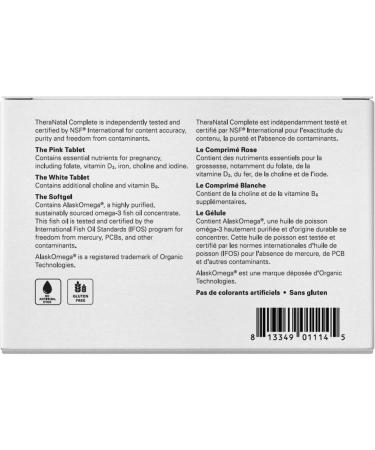 Theralogix - TheraNatal Complete - Prenatal Vitamin & Mineral Supplement - Core Nutrients with DHA Vitamin D3 Folate Iodine Choline Iron Vitamin B6 & More - 182 Tablets + 91 Softgels - Buy Online on GoSupps.com