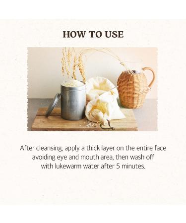 SKINFOOD Rice Daily Mask 210g - Exfoliating Scrub for Dark Skin | Facial Cleanser & Pore Exfoliator | Unisex Rice Mask for Soft Skin - Buy Online on GoSupps.com