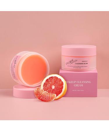 Gentle Nourishing Makeup Remover - Grapefruit Melting Balm Non-Greasy Facial Cleanser (50g) - Deep Clean & Hydrate - Buy Online on GoSupps.com