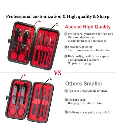 10 in 1 Manicure Set Men Travel Manicure Set Mens Accessories Stainless Steel Nail Clippers Set Pedicure Set Personal Care Kit Nail Grooming Kit Gift for Men Husband Friend Parents Women - Buy Online on GoSupps.com
