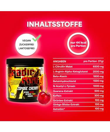 American Supps PREMIUM PRE WORKOUT BOOSTER - Cherry Flavor | 340g | 300mg Caffeine Beta Alanine L-Citrulline Malate | Ultimate Pump Booster for Hardcore Training - Buy Online on GoSupps.com