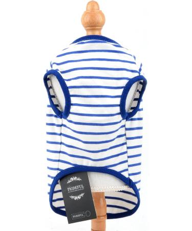 Buy Paidful British Little Dog Shirt - Soft Cotton Striped Pet T-Shirt for Boys Summer Tank Tops for Chihuahua & Yorkie - Breathable XXL (Back Length: 40cm Bust: 52cm) - International Shipping Available - Buy Online on GoSupps.com