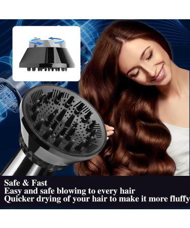 Universal Hair Diffuser - Super Foldable Hair Dryer Attachment for Curly & Wavy Hair Styling - Compatible with Nozzles 1.38-3.15 inches - Buy Online on GoSupps.com
