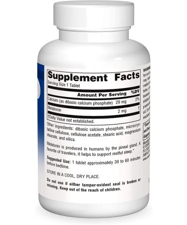 Source Naturals Melatonin Timed Release 2 mg - 240 Tablets for Sleep Support - Buy Online on GoSupps.com