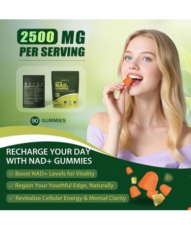 BudLive NAD Resveratrol Gummies Nicotinamide Riboside Liposomal NAD Resveratrol Supplements NAD Gummies Anti-Aging Cellular Energy & Health Support NAD+ Supplements for Men and Women 90 Counts - Buy Online on GoSupps.com