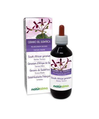 South African Geranium (Pelargonium sidoides) Roots Alcohol-Free Mother Tincture Naturalma | Liquid Extract Drops 200 ml | Food Supplement | Vegan Alcohol-free 200.00 ml (Pack of 1)