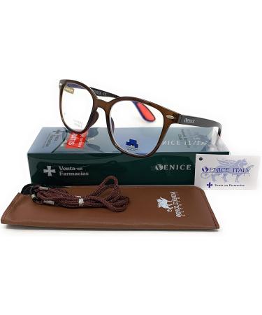 New Model Brown Reading Glasses with Blue Light Filters | Unisex +1.00 | Perfect for Gaming Computers and Reducing Eye Fatigue - Buy Online on GoSupps.com