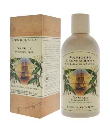 L'Erbolario Vanilla Bath and Shower Gel 250ml - Luxurious Moisturizing Formula for Revitalizing Bath Experience - Available for International Shipping - Buy Online on GoSupps.com