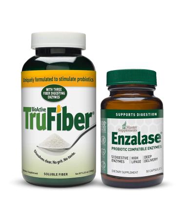 ENZALASE Master Supplements 10-Day Colon Support Program - Includes (50 ct.) & TruFiber (6.35 oz)