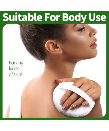 Teenitor 6pcs Large Powder Puff - 4.13 Inch Velour Body & Loose Powder Applicator - Soft White Round Puffs for Flawless Makeup Finish - Buy Online on GoSupps.com