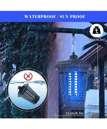SEFAX Mosquito Killer Lamp Mosquito Killer Outdoor Mosquito Lamp - 4200 Volt Grid & 18W UV Light Bulbs Attracting Mosquitoes Waterproof Electric Shock Mosquito Killer - Buy Online on GoSupps.com