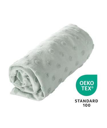 Roba Organic Clamping Cover for Changing Pads - GOTS Certified Organic Cotton Removable Cover 75x85 cm - Lil Planet Frosty Green - Buy Online on GoSupps.com