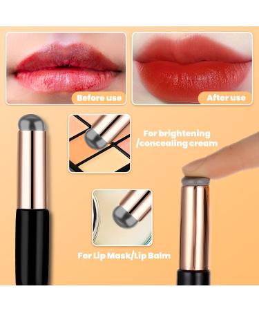 2 Pcs Silicone Lip Brush Silicone Lip Applicator with Cap Elastic Silicone Lip Balm Applicator Reusable Lip Mask Applicator Lip Smudge Brush for Lipstick Lip Gloss Lip Tint Lip Mask Lip Makeup Brush - Buy Online on GoSupps.com