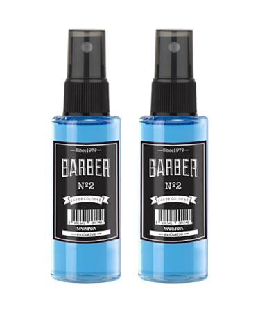 Marmara Barber Cologne - Best Choice of Barbers and Traditional Shaving Fans No:2 Series (50ml x 2 Bottles)