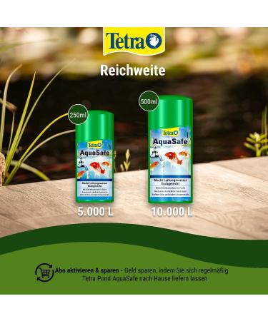 Tetra Pond AquaSafe - 500ml Bottle | Make Tap Water Safe for Fish & Plants in Garden Ponds - Buy Online on GoSupps.com