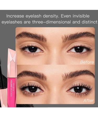 HISUNBEN Pink Mascara Water Resistant Long Lasting Voluminous Curly Extension Mascara Makeup for Christmas Halloween Parties Weddings - Buy Online on GoSupps.com