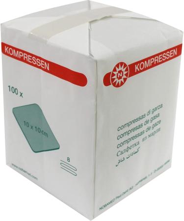 Buy Noba Compresses 100 Pieces 8-Fold 10 x 10 cm | International Shipping - Buy Online on GoSupps.com