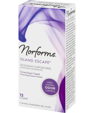Norforms Island Escape Feminine Deodorant Suppositories - 36 Suppositories - Buy Online on GoSupps.com
