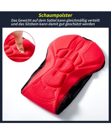 XGC Mens Cycling Shorts with 4D Gel Seat Pad | Breathable Elastic Cycling Underpants & Pants - High Density Black - Buy Online on GoSupps.com