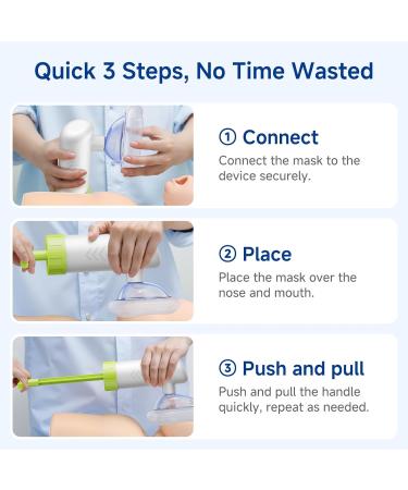 FSA HSA Choking Rescue Device - Portable Suction First Aid Kit for Kids & Adults | 5-Piece Home Emergency Set - Buy Online on GoSupps.com