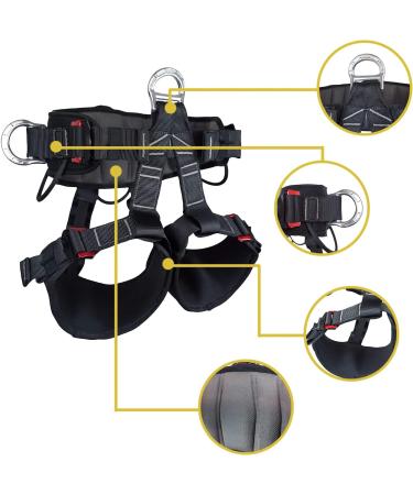 SOB Half Body Climbing Harness - Safety Belt for Climbing, Working, and Rescuing - Buy Online on GoSupps.com
