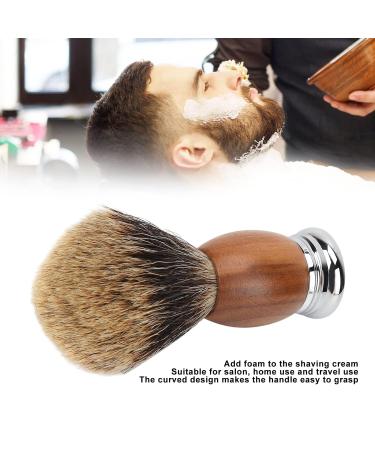 Professional Portable Ergonomic Razor Brush | Elegant Composite Wood Shaving Brush for Men | Ideal for Beard Care & Salon Use - Buy Online on GoSupps.com