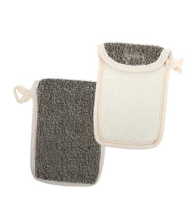 PLAFOPE 2pcs Black Linen Soap Bag Soap Mesh Pouch Bar Soap Pouch Drawstring Soap Bag Soap Mesh Holder Flax