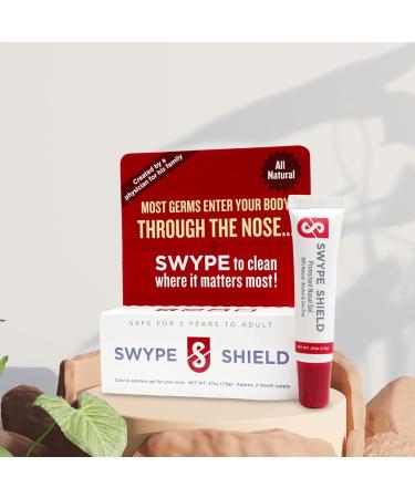 Swype Shield Nasal Gel - Drug-Free Allergen Blocker for Pollen Allergy Relief Ideal for Airplane Travel - Unscented 180+ Applications 0.27 oz (Pack of 1 - Buy Online on GoSupps.com