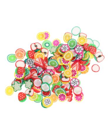 Housoutil 12 Packs Nail Art Polymer Clay Decor Fruit 3d Polymer Nail Slice Appliques Embellishments Resin Fillers Nail Art Craft Diy Nail Art Slices Nail Art Marking Kit 11X7cmx3pcs Colorfulx3pcs