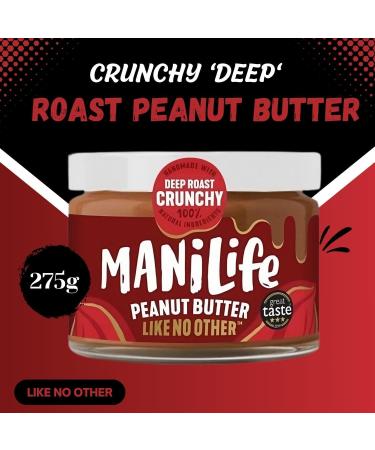 ManiLife Peanut Butter Pick N Mix - Choose From 6 Flavours | Original-Roast Deep-Roast Original Roast-Smooth Deep Roast-Smooth Rich Cocoa-Smooth & Crunchy - Pack of 2 x 275g 275 g (Pack of 2) - Buy Online on GoSupps.com
