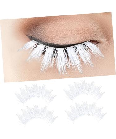 Didiseaon 3 Pairs White Eyelashes Fluffy White Lashes Wispy Fluffy False Lashes Reusable Cosplay False Lashes Halloween for Eyes Faux Lashes 3d False Eyelashes Prom Imitation - Buy Online on GoSupps.com