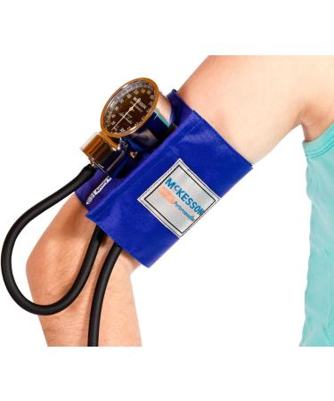 McKesson Professional Large Adult Blood Pressure Aneroid Unit - Premium Chrome Style - Burgundy - 2-Tube - Arm 13-19 (Each) - Buy Online on GoSupps.com