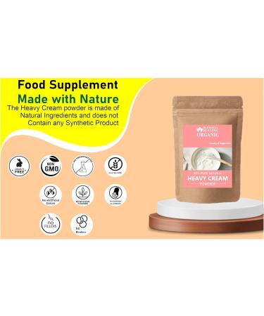 Organic Heavy Cream Powder 100% Pure Natural 100 Gram / 3.52 oz 100 Gram / 3.52 Ounce - Buy Online on GoSupps.com