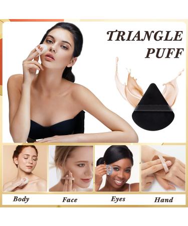 Skylety 120-Piece Soft Triangle Makeup Puff Set - Beauty Blender for Loose Powder Foundation & Contouring - Perfect Thanksgiving & Christmas Gift (5 Dark Colors - Buy Online on GoSupps.com