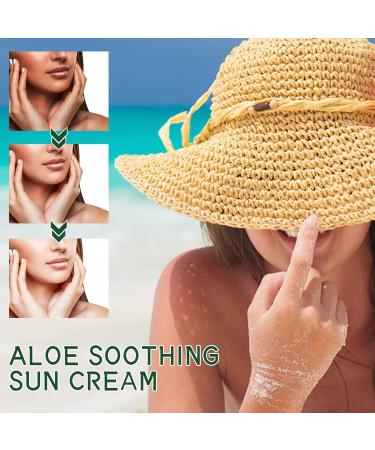 Sunscreen SPF 50+ Aloe Vera Sun Cream Hydrating Face&Body Sun Protection Sun Cream Against UVA UVB Sun Protects Against Sun Exposure Face& Body Waterproof Moisturizing Aloe Soothing Sun Cream PA+++ - Buy Online on GoSupps.com