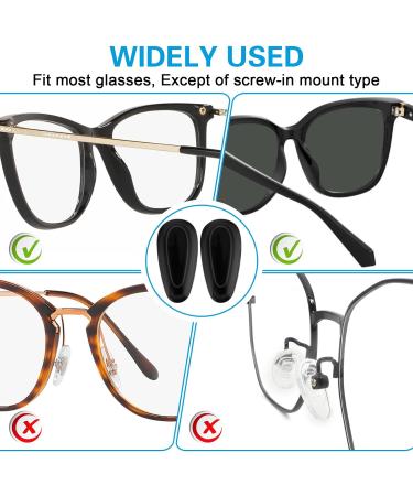 Buy Wllhyf Silicone Nose Pads for Glasses | Self-Adhesive Anti-Slip Cushion for Comfort | Perfect for Men & Women | Black | International Shipping Available - Buy Online on GoSupps.com