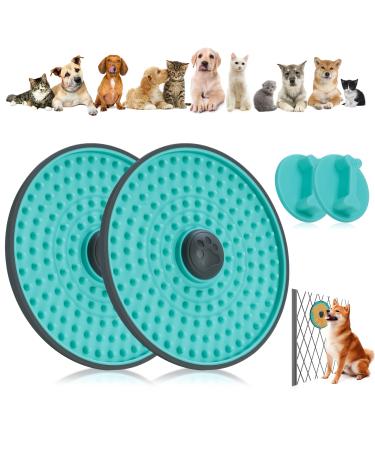 Dog Crate Lick Pads Slow Feeder Lake Blue 2pcs