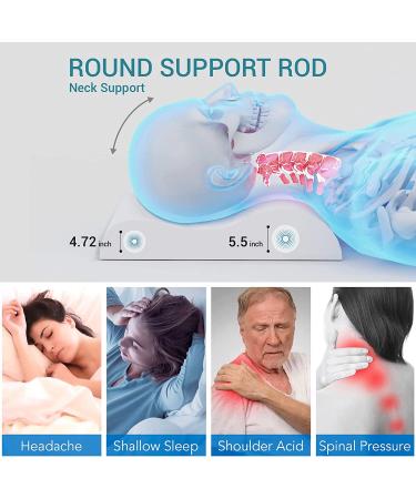 DREAMSIR SETORE Neck Support Firm Pillow - Orthopedic Contour Cervical Pillow for Pain Relief - Ergonomic Tencel Pillows for Sleeping - Ideal for Neck and Shoulder Pain - Standard Size Support for Back, Side, and Stomach Sleepers - Buy Online on GoSupps.com