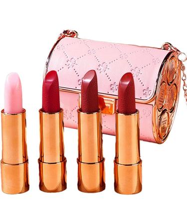 Matte Lipstick SetVelvet Smooth Lip Pencil Set with Chain Pouch Matte Velvet Makeup Cosmetics Colored Lipstick Pen for Women Skuda - Buy Online on GoSupps.com