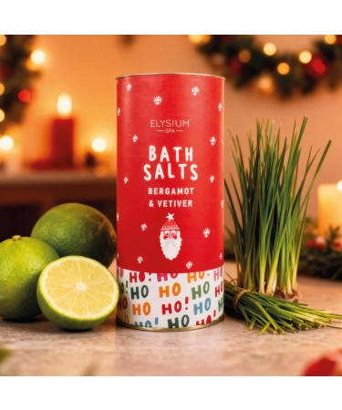 Elysium Spa Sels de bain | Cadeaux de No l pour femme | Cadeau de No l pour femme | Cadeau de No l (P re No l bergamote et v tiver 600 g) Rouge - Buy Online on GoSupps.com