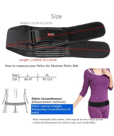 SI Belt - Adjustable Sacroiliac Belt for Pain Relief | Sciatic Pelvic & Lower Back Support | Unisex SI Joint Brace (Black ML - Buy Online on GoSupps.com