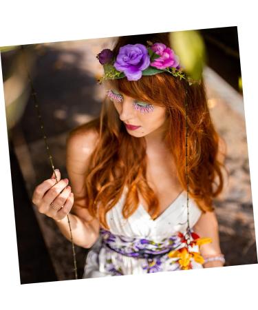 Mikinona 5 Pairs Colored False Eyelashes Colored Eyelashes Costume Dramatic Eyelashes Party False Eyelashes Glitter Eyelashes Lashes Glitter Lashes 3d Clothing Chemical Fiber Cosplay - Buy Online on GoSupps.com