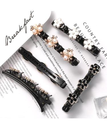Sparkling Crystal Stone Braided Hair Clips Braided Hair Clips for Women with 3 Small Clips Crystal Stone Braided Hair Clips Beneathk Rhinestones Braided Hair Clips (4pcs-E) - Buy Online on GoSupps.com